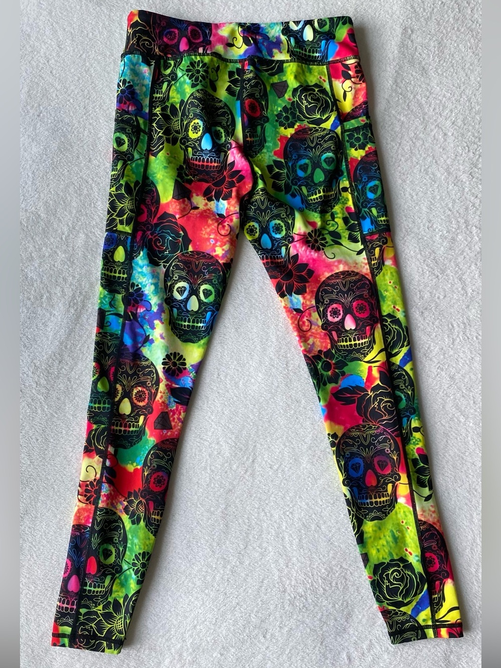 Constantly Varied Gear TIE DYE SKULL LEGGINGS Medium - Picture 6 of 16